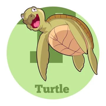 ABC Cartoon Turtle5 Stock Illustration
