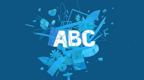 ABC concept card イラスト素材