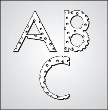 Abc [Converted] Stock Illustration