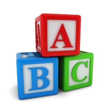 Abc cubes Stock Illustration