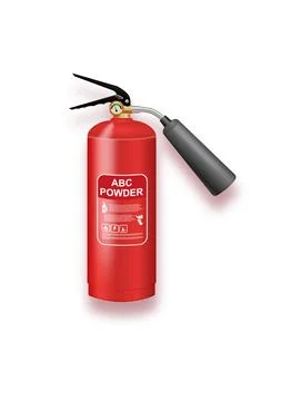 ABC Dry Powder Fire Extinguisher Realistic Safety Equipment. Essential Stock Illustration
