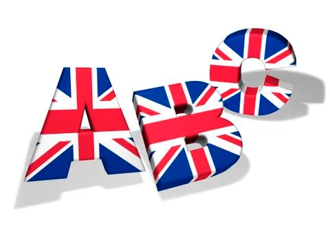 Abc english school concept Illustrazione stock