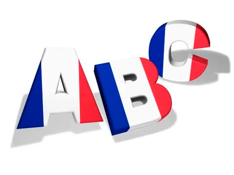 Abc french school concept Stock Illustration
