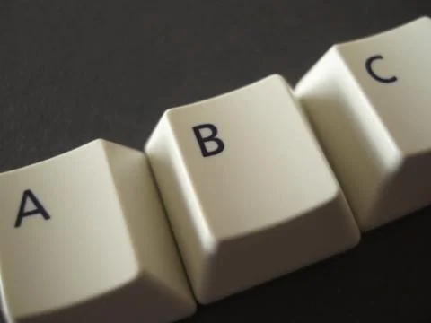 Abc keys Foto stock