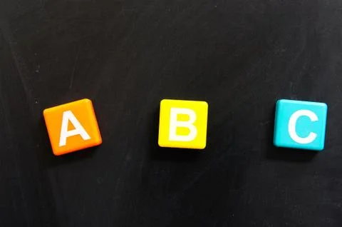 Abc letters Stock Photos