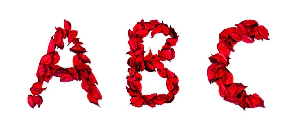 Abc letters Foto stock