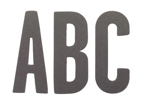 Abc letters Stock Photos