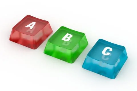 ABC Letters from puzzle Stock Illustration