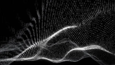 ABC letters wave Seamless loop animation on Green Screen Stock Footage 140724923