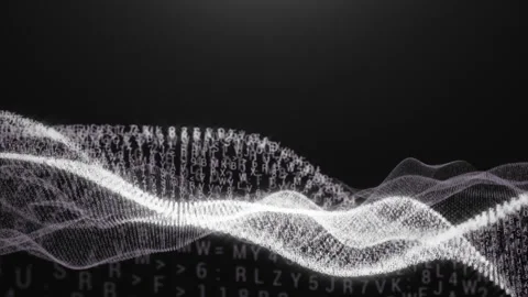 ABC Loopable Wave Abstract for Color Grading Stock Footage 87609305