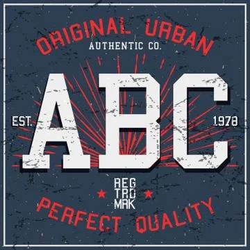 ABC vintage poster Stock Illustration