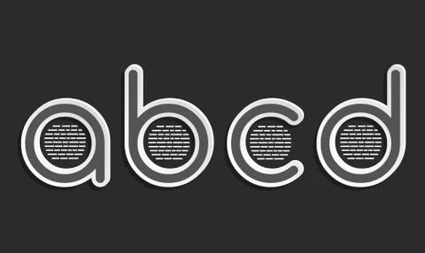 ABCD infographic Stock Illustration