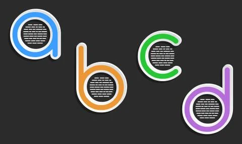 ABCD infographic Stock Illustration