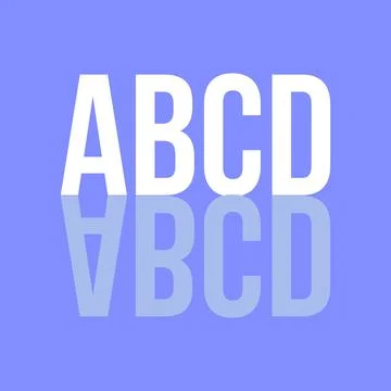 ABCD typography letters poster, t-shirt,  and background design.  Illustrazione stock