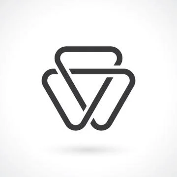 Abctract shape abstract icon Stock Illustration