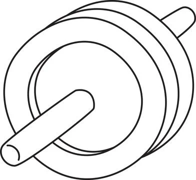 Abdominal Exercise Wheel Stock Illustration