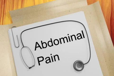 Abdominal Pain concept Stock Illustration
