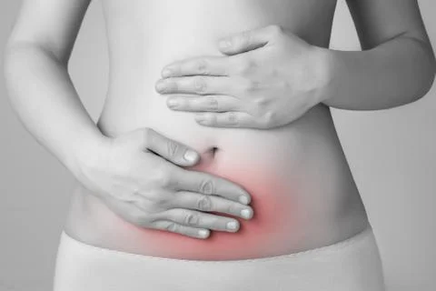 Abdominal pain Stock Illustration