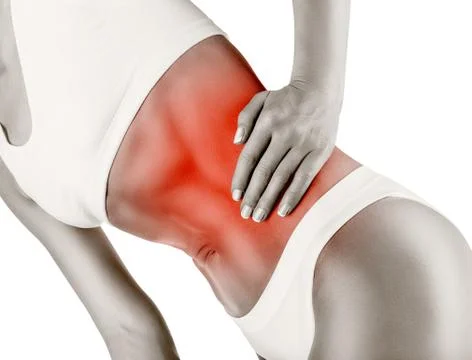 Abdominal pain Stock Illustration