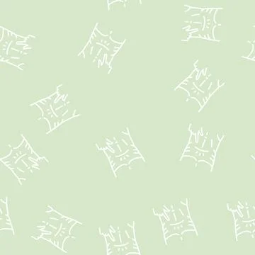 Abdominal reflexes line seamless pattern Stock Illustration