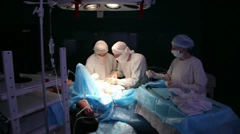 Abdominal surgery 10 Stock Footage 21943754