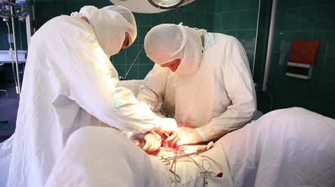 Abdominal surgery 2 Stock-Footage 21944486
