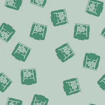 Abdominal surgery gastroenterologist glyph vector seamless pattern Stock Illustration
