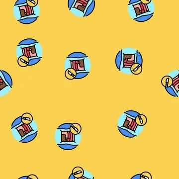 Abdominal surgery gastroenterologist vector seamless pattern Stock Illustration