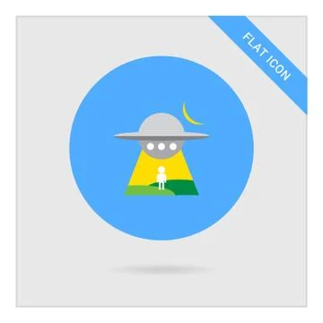 Abduction by UFO 스톡 일러스트