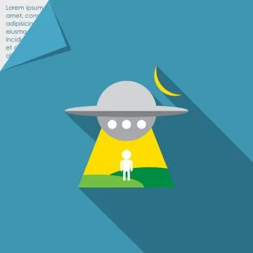 Abduction by UFO Stock-Illustration