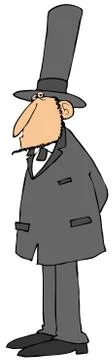Abe Lincoln Stock Illustration
