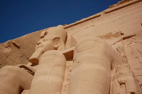 Abe Simbel Temple Ka Statue Entrance Stock Photos