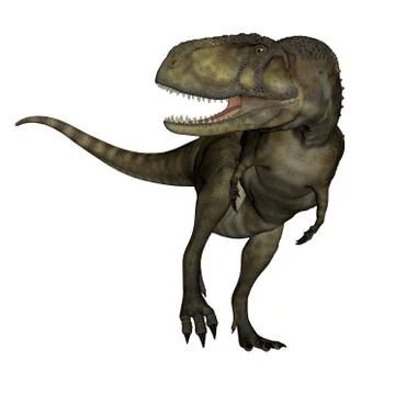 Abelosaurus dinosaur - 3D render Stock Illustration