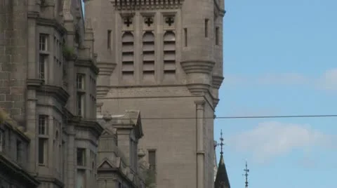Aberdeen City Centre Stock Footage 10761919