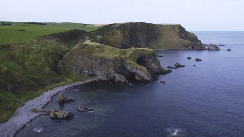 Aberdour beach area in Scotland. Stock Footage 322097900