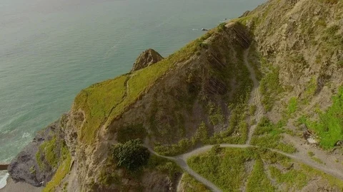 Aberysthwyth Cliff Passing Close Vidéo 84176279