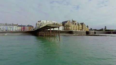 Aberysthwyth Pier Panning Vidéo 84180511