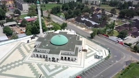 Abidjan Riviera mosque Stock Footage 97981481