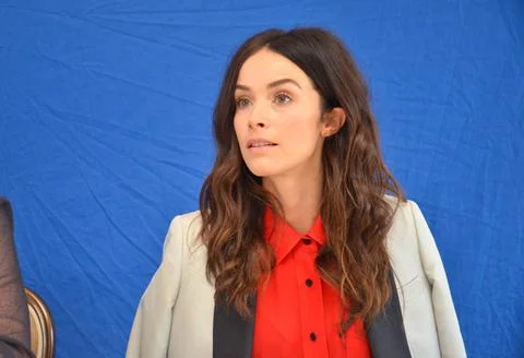  Abigail Spencer at the press junket for Rectify in Los Angeles - 11 April... Stock Photos