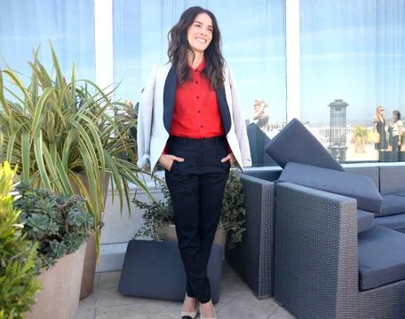  Abigail Spencer at the press junket for Rectify in Los Angeles - 11 April... Stock Photos