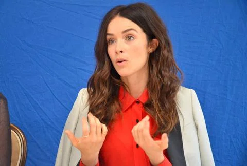  Abigail Spencer at the press junket for Rectify in Los Angeles - 11 April... Stock Photos