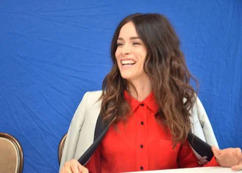  Abigail Spencer at the press junket for Rectify in Los Angeles - 11 April... Stock Photos