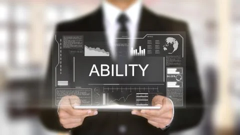 Ability, Hologram Futuristic Interface, Augmented Virtual Reality 스톡 사진