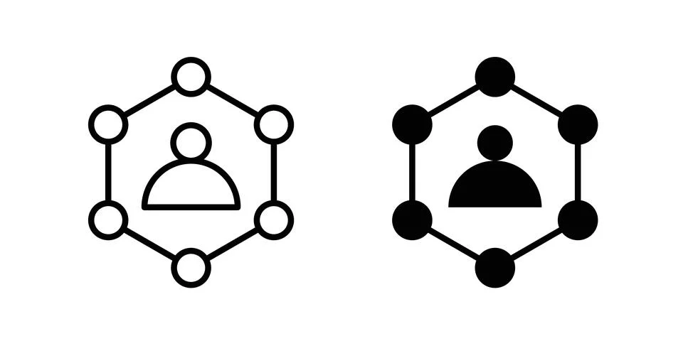 Ability icon solid, line, and editable vector set. Stock Illustration
