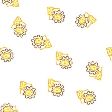 Ability leader vector seamless pattern Stock Illustration
