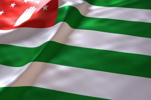 Abkhazia flag background 스톡 일러스트
