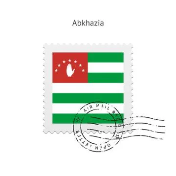 Abkhazia Flag Postage Stamp. Stock-Illustration