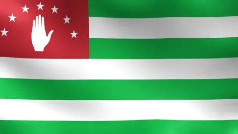 Abkhazia Flag Seamless Looping Background Stock Footage 339287998