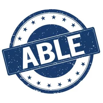 ABLE stamp sign Stock Illustration