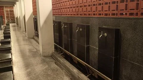 Ablution area in the mosque Stock Photos